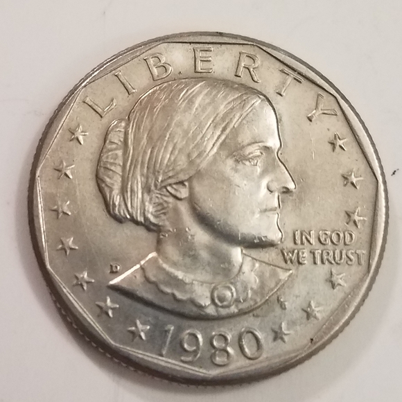 Susan B Anthony One Dollar Coins 2008 D - Picture 7 of 10